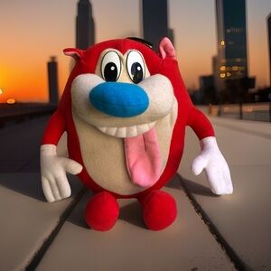 1992 Nickelodeon Mattel Ren and Stimpy Show Plush Vintage Stuffed Animal